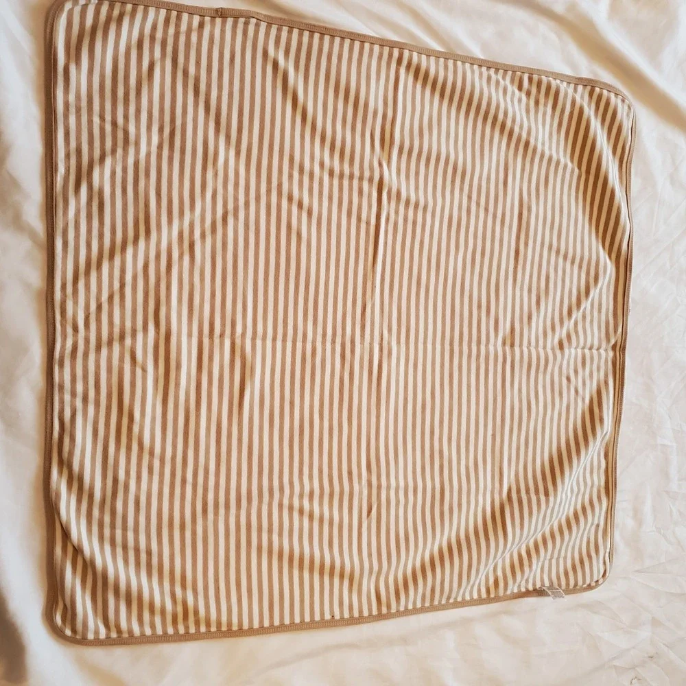 Carters Dog‎ Gone Cute Baby Blanket Tan White Stripe Monkey Lion Car Security